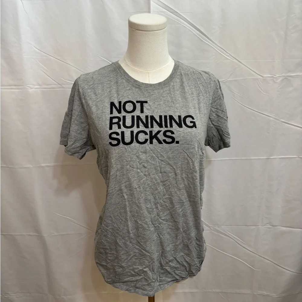 Nike The Nike Tee Women’s Large Gray Short Sleeve Swoosh Logo T Shirt